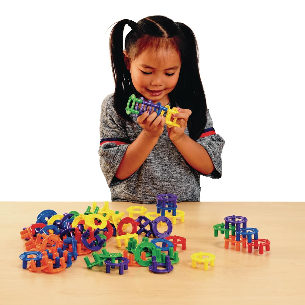 Excellerations Construction Toys, STEM Toys, Blocks, Builders, Connection Educational Toys, Ages 3 Years and up, Preschool Manipulatives for Classroom or Home School Use