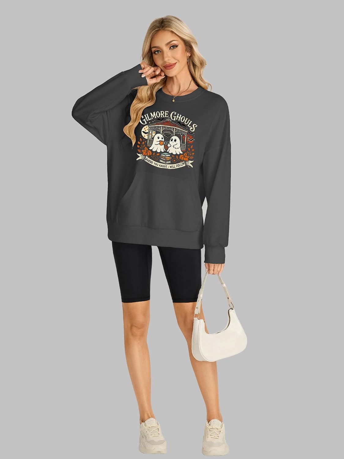 Mama Sweatshirt for Women with Pocket Graphic Oversized Pullover