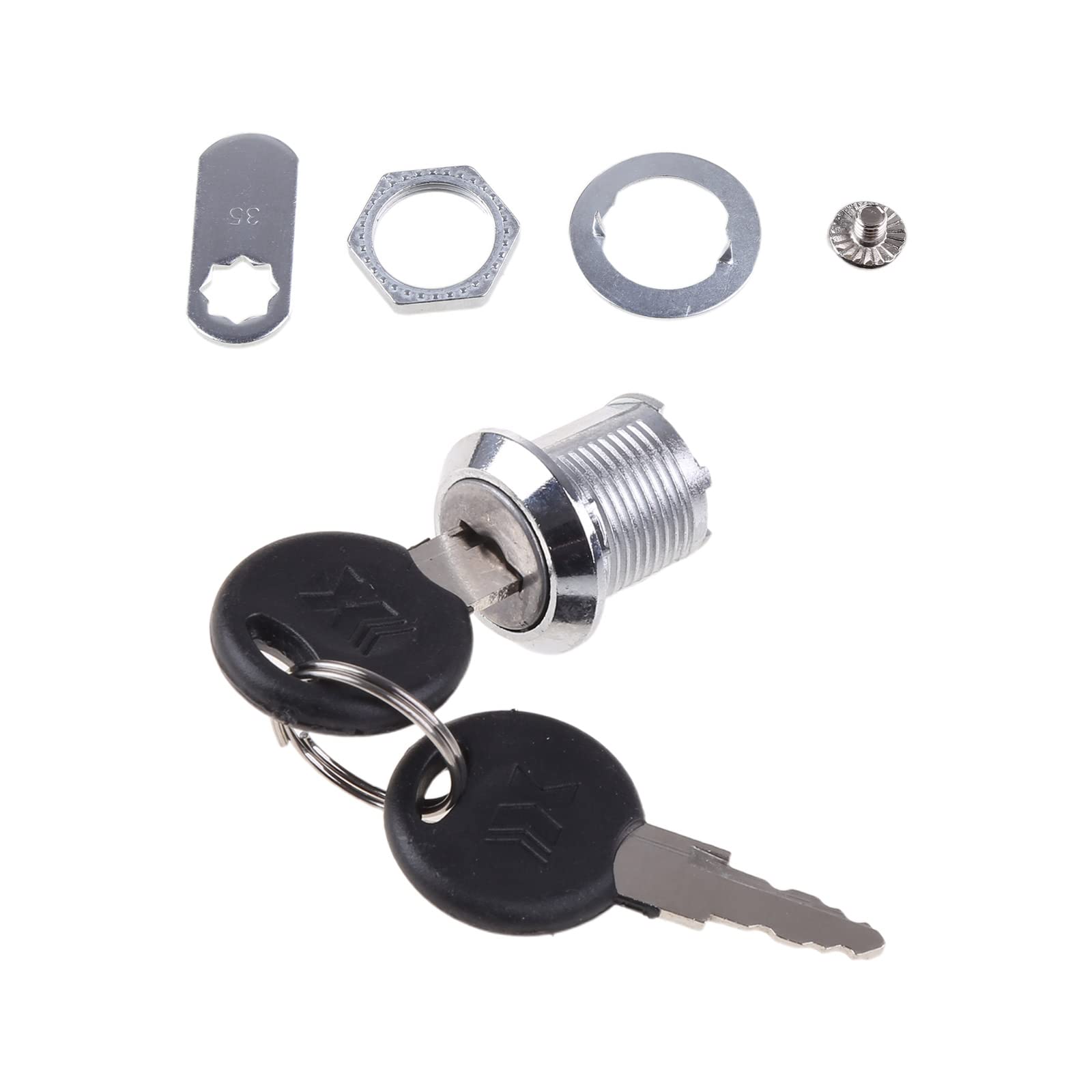 Bogeel 16Mm 10-30Mm Lock Filing Cabinet Post Mailbox Drawer Cupboard Locker 2 For Key,Zinc Alloy