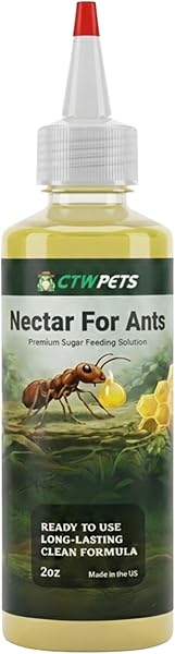 CTWPets Golden Nectar Ant Food – Premium Ready-to-Use Liquid Formula Ant Formicarium Liquid Food (2oz) - 1