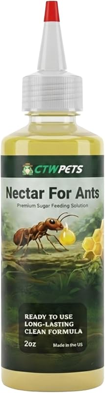 CTWPets Golden Nectar Ant Food – Premium Ready-to-Use Liquid Formula Ant Formicarium Liquid Food (2oz)