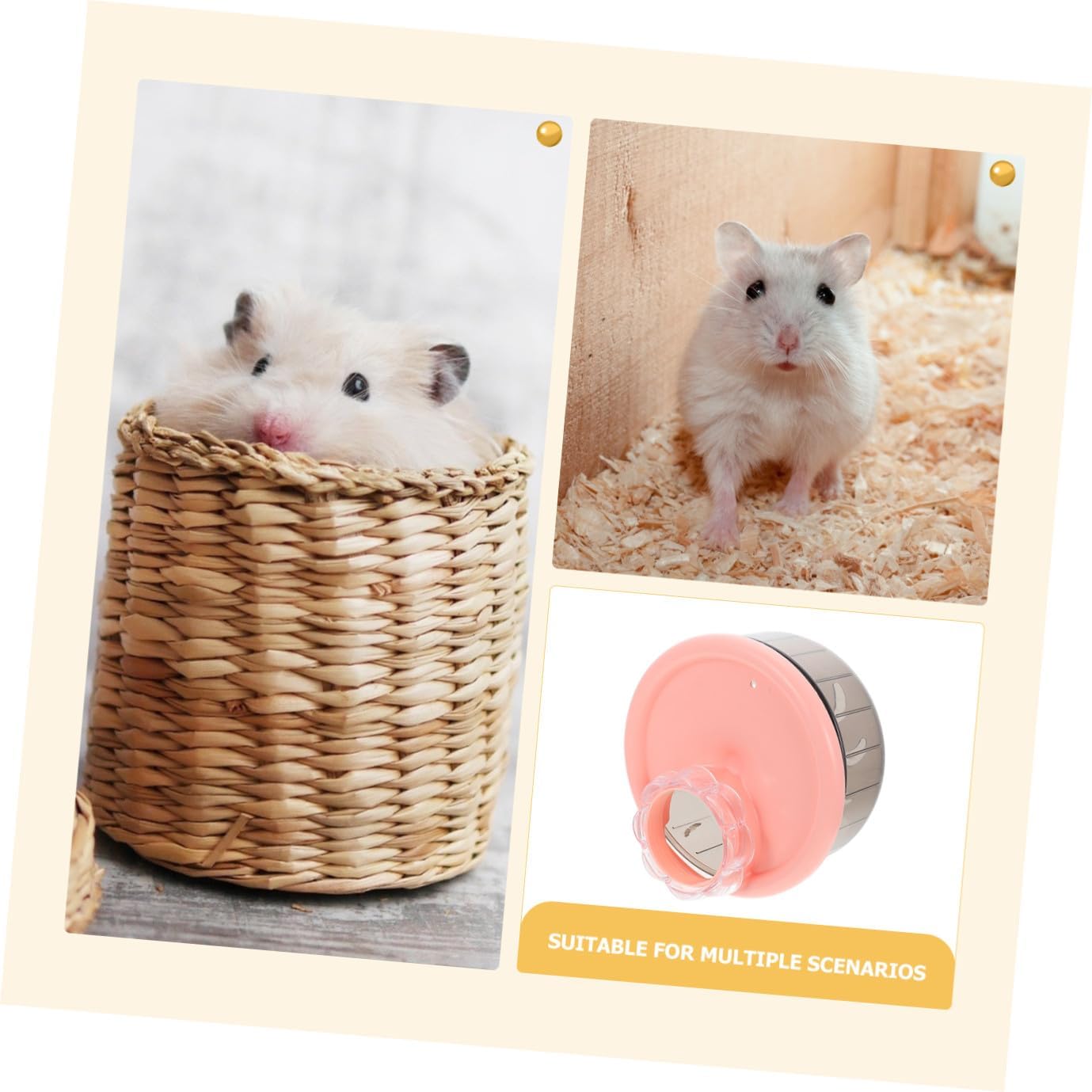 ORFOFE Mute Hamster Wheel Pet Exercise Toys Small Animal Running Wheel Resting Place Hamster Fitness Toy