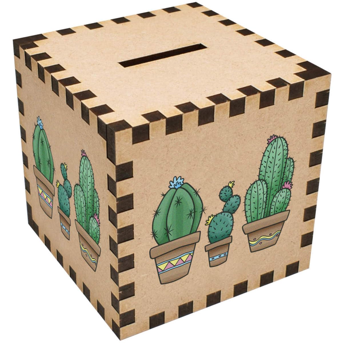 Azeeda 'Cactus Trio' Money Box/Piggy Bank (MB00066857)