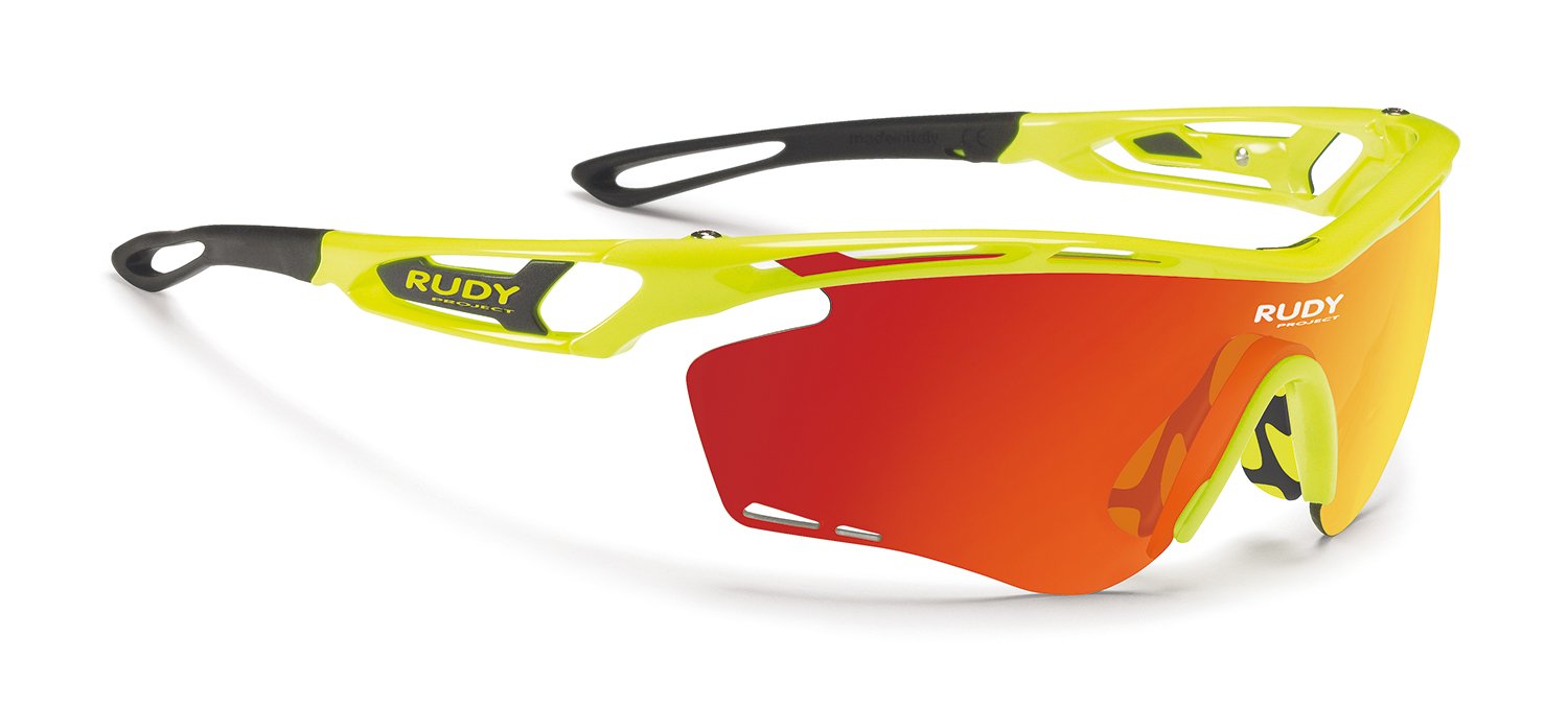 Lunettes De Soleil Vélo Rudy Project Tralyx - Lentilles Photochromiques Rouge/orange - Neuves Boîte