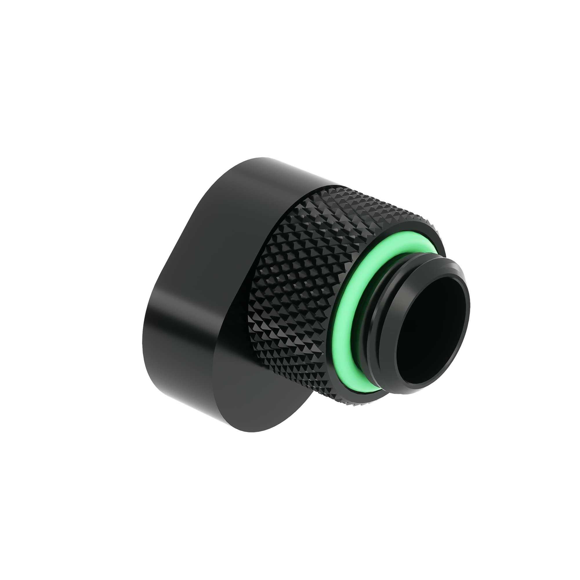 Raccordement G1/4 offset Barrow MF 14 noir pour un espace de travail PC épuré