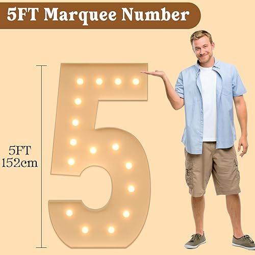 Miniatura 2 de Marquesina - Kit decorativo gigante de 5 pies para decoración de fiestas, cumpleaños, aniversario