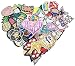 WZT 50pcs/lot Assorted Iron-on or Sew-on Sequin Embroidered Patch Motif Applique Set