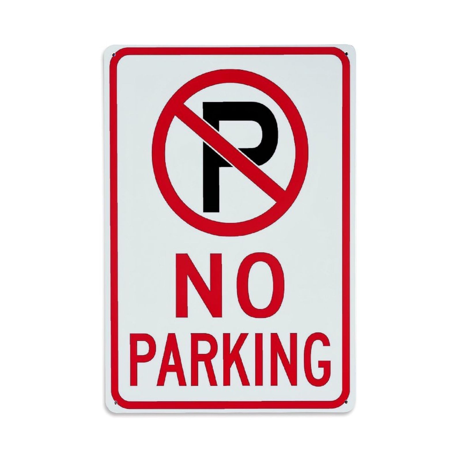 Jdfenggu Vintage No Parking Sign Pattern Retro Metal Tin Sign, Decor Art Poster For Bar, Home, Man Cave, Kitchen, Laundry Room Gift 8X12inch