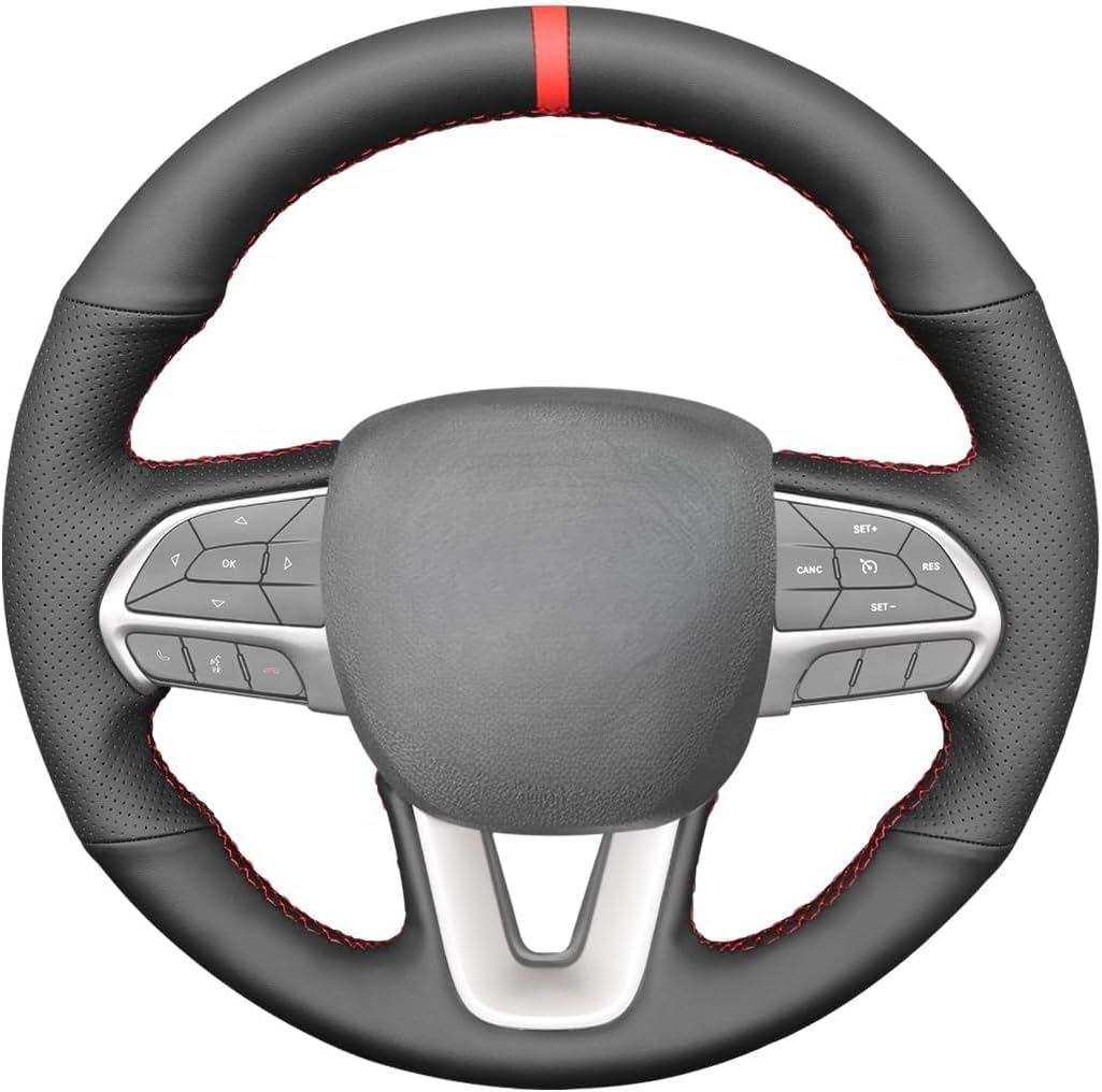 MEWANT Steering Wheel Cover for Dodge Challenger Dodge Charger Dodge Durango Customized Version by Artificial Leather