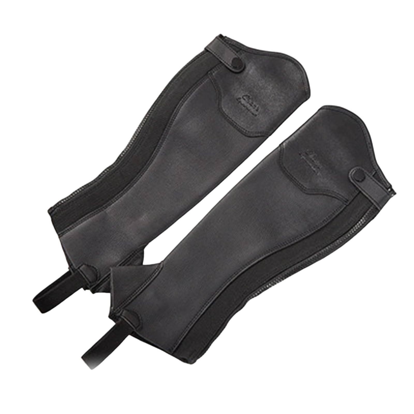 Baoblaze Paragambe Equestri Parastinchi Stivali Ghette Protezioni Antisfregamento con Linguetta Superiore E Anello di Trazione in Pelle Pu Adatti a Allenamento Lavoro in Passeggiate