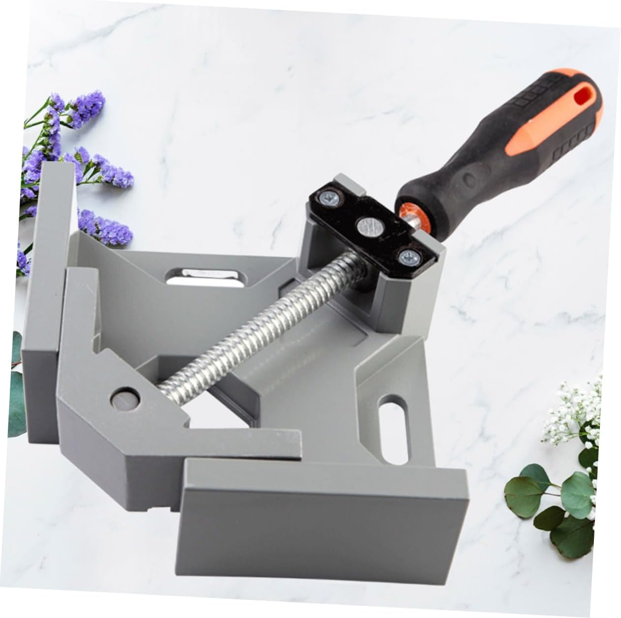 Hemobllo Right Angle Clamp Tool 90 Degree Angle Clamp for Woodworking Wood Angle Clamp Wood Working Right Angle Clamp Toggle Clamps for Woodworking (grey)