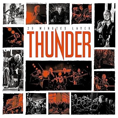 Portada del vinilo 29 Minutes Later de Thunder (edición limitada)