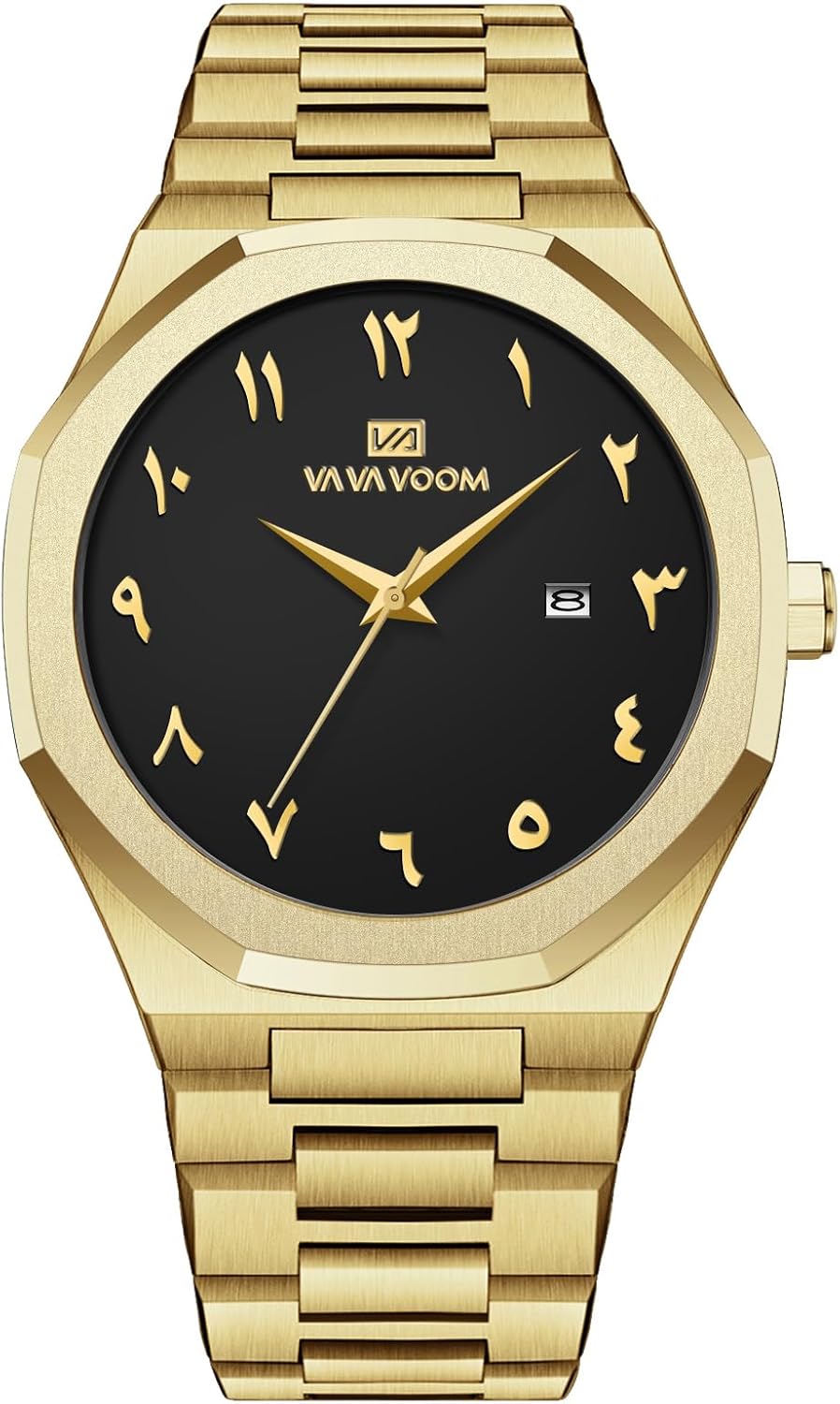 FANMIS Men Watches Fashion Middle Eastern Arabic Numerals Men’s Watch Minimalist Stainless Steel Waterproof Business Wristwatch Luxury Analog Dress Watches