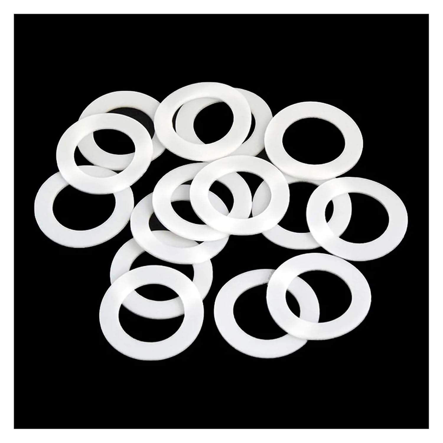 Hardware 10pcs 3mm Thick PTFE Flat Washer Gaskets Spacer Sealing Ring for Pressure Gage ID 5/6/8/10/12/14/15/16/18/20/22/25/30/35/45mm Packing Washer(12x6x3mm)