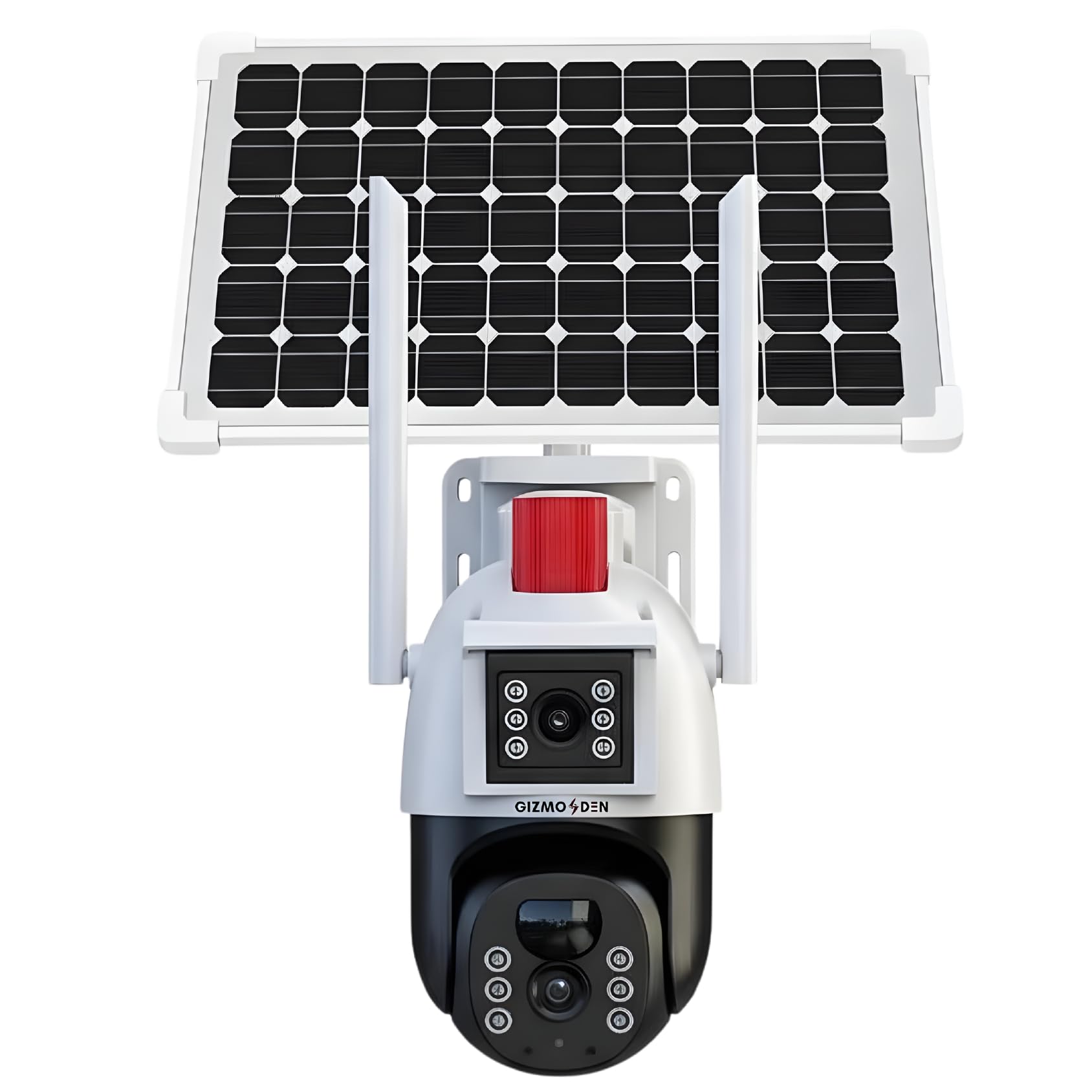 Buy GIZMO DEN Solar CCTV Camera 5+5MP Dual Lens 4G PTZ Security