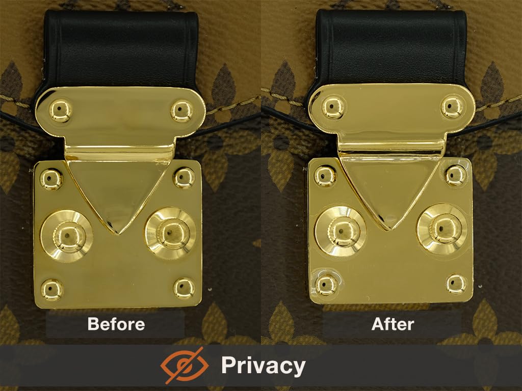 BagArmor Película protectora de hardware, compatible con candado Gucci, bolsa de hombro, monedero, calcomanía transparente, antiarañazos, transparente