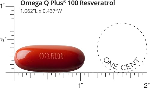 Miniatura 3 de Dr. Sinatra Omega Q Plus 100 Resveratrol - Suplemento Omega-3 apoya la salud del corazón y proporciona poder antioxidante con 100 mg de CoQ10 y