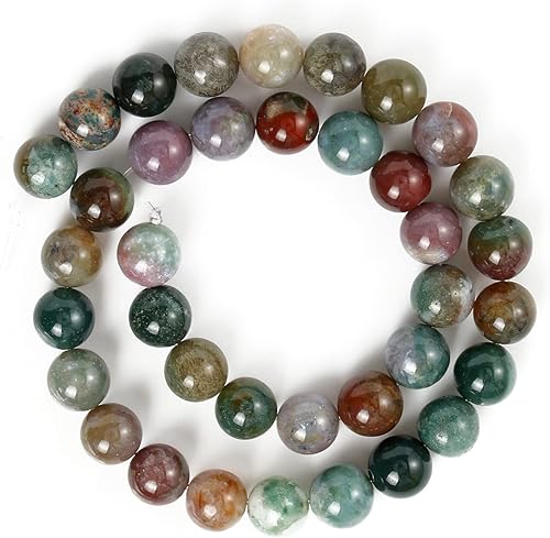 Miniatura 22 de 60 cuentas de ágata negra de 0.236 pulgadas, cuentas de piedras preciosas naturales redondas sueltas para hacer joyas