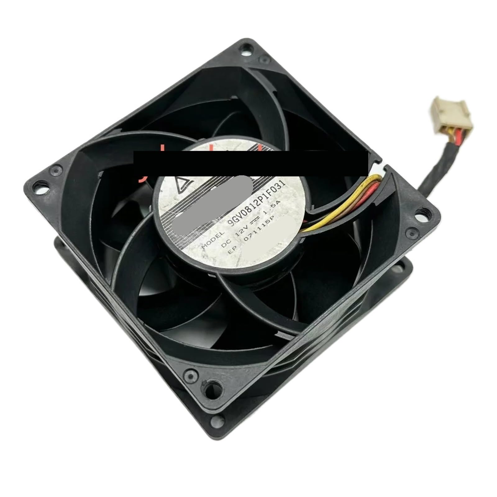 Ventilateur de serveur 4 fils 12V 1.5A de rechange pour boîtier 80x80x38mm