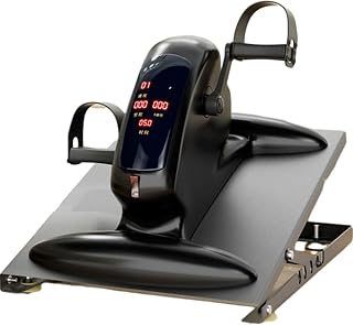 LANGTAOSHA Motorized Pedal Exerciser, Stroke Elderly Rehabilitation Machine, Desk Bike Pedal Exerciser with Remote and LCD Monitor, for Home, Rehab Center and Office