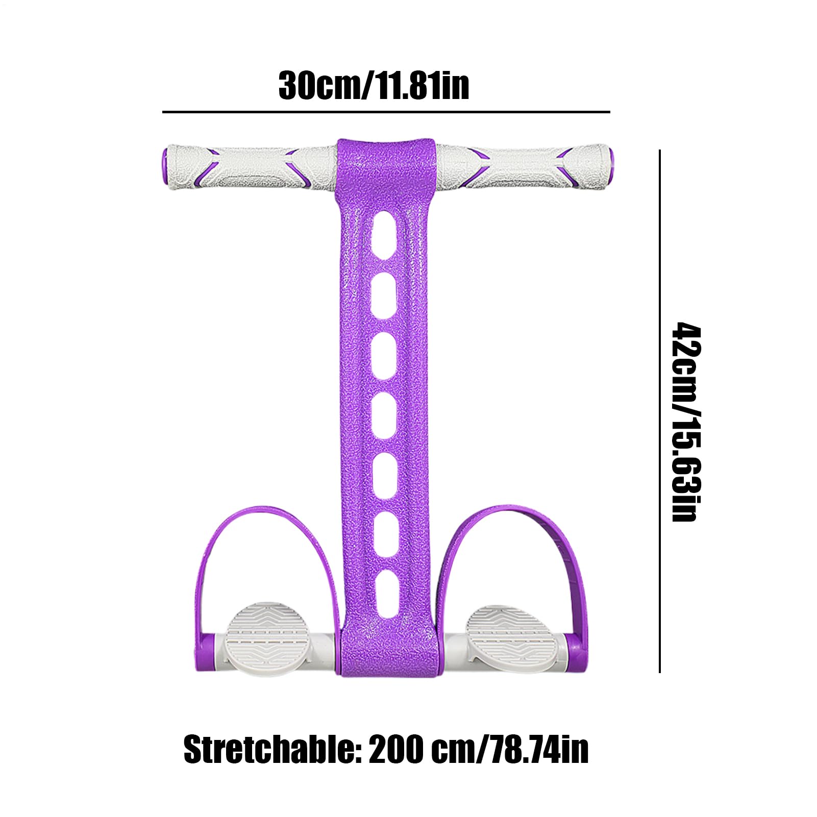 Fascia di resistenza per pedale, uso confortevole, 42 x 30 cm, cinghia elastica elastica, fascia di resistenza multifunzione per pedale, facile da usare, per allenamento di forza, esercizi muscolari