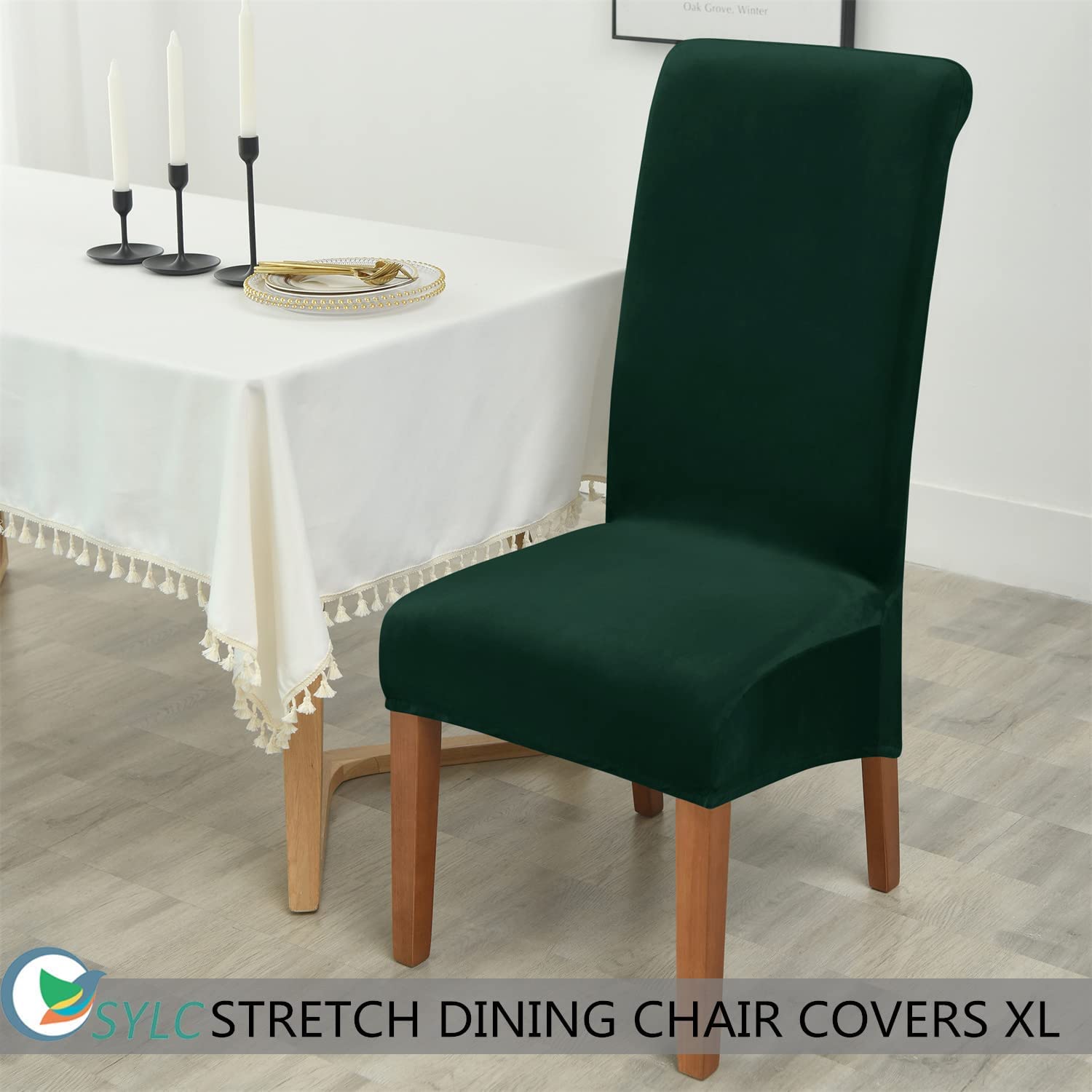 Housse de chaise extensible - Housse de chaise de salle à manger