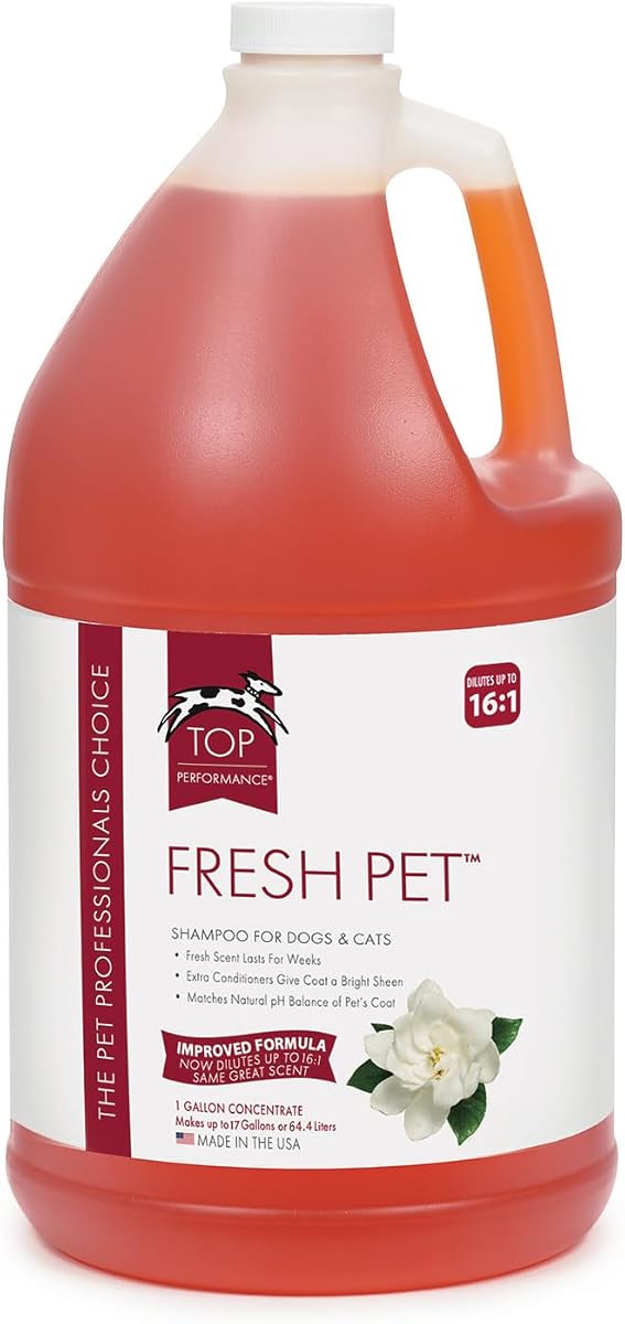 Champú Fresh Pet, 1 galón, negro
