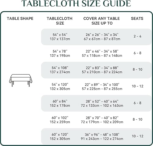 Miniatura 6 de Softalker Mantel rectangular de Navidad a cuadros, mantel de poliéster resistente a las manchas, para fiestas, decoraciones, vacaciones, color negro