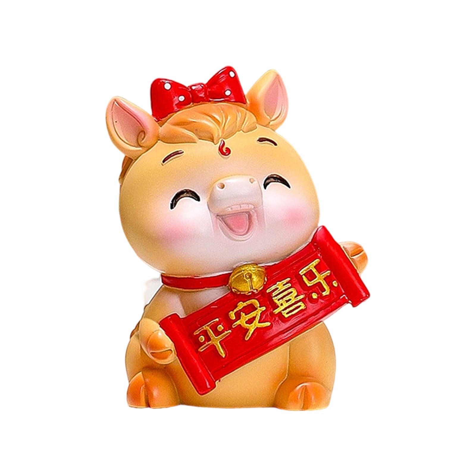 Snorvixre Resin Chinese Zodiacs Horse Statue Ornament Collectible Figurines Bring Luck Wealth 2026 Chinese New Year Figurines Zodiacs Statues
