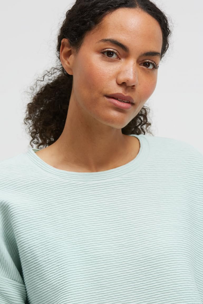 T-Sweat damski oversize, pastelowa limonka