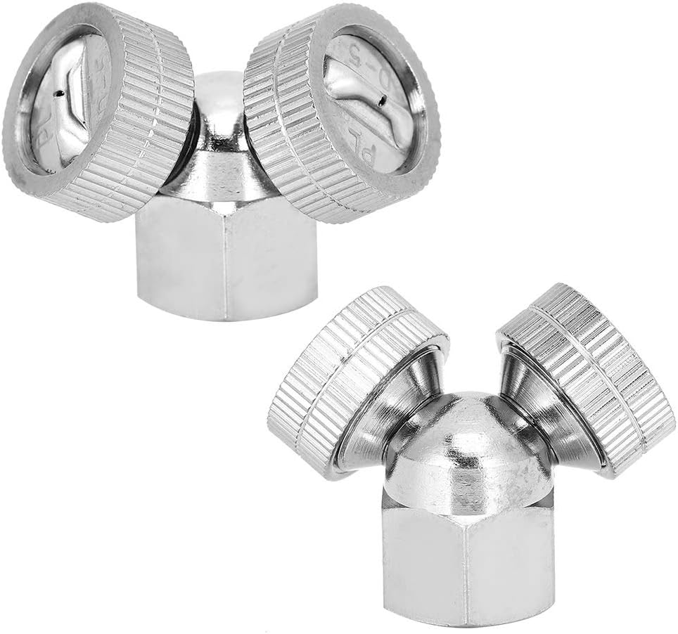 G3/8in Female Thread Stainless Steel 2 Head Garden Sprinklers Agricultural Irrigation Spray Head