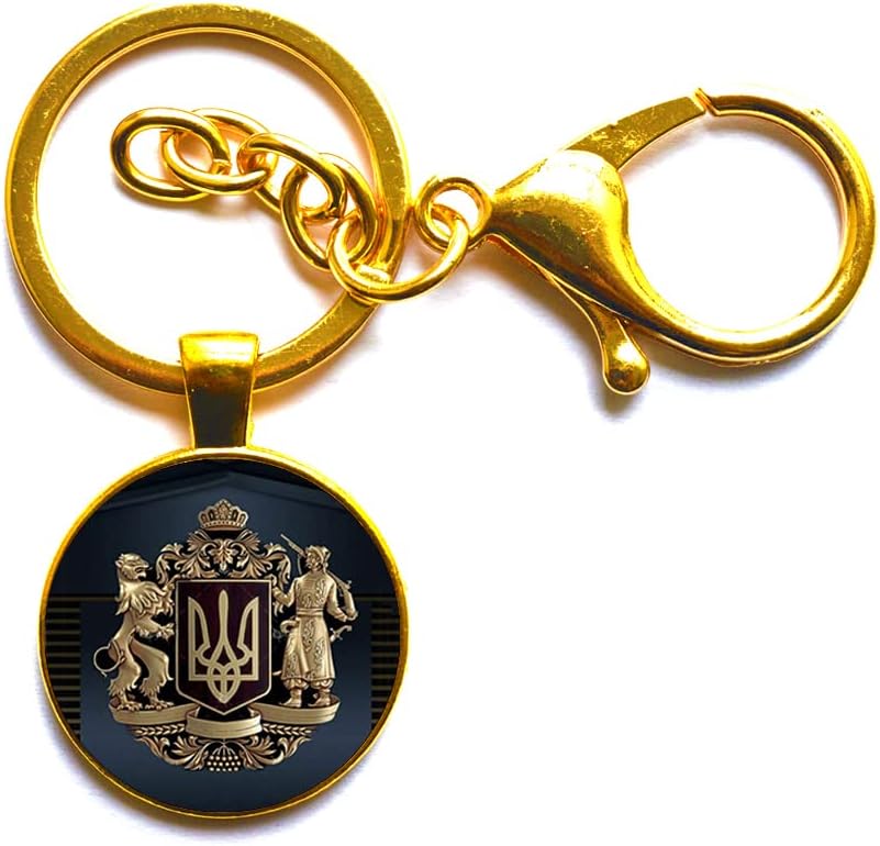 Ukrainian Trident Keychain,Ukraine Jewellery,Ukrainian Tryzub Charm,Ukrainian Charm Keychain,Ukrainian Key Ring and Keychain,Ukrainian Key Ring
