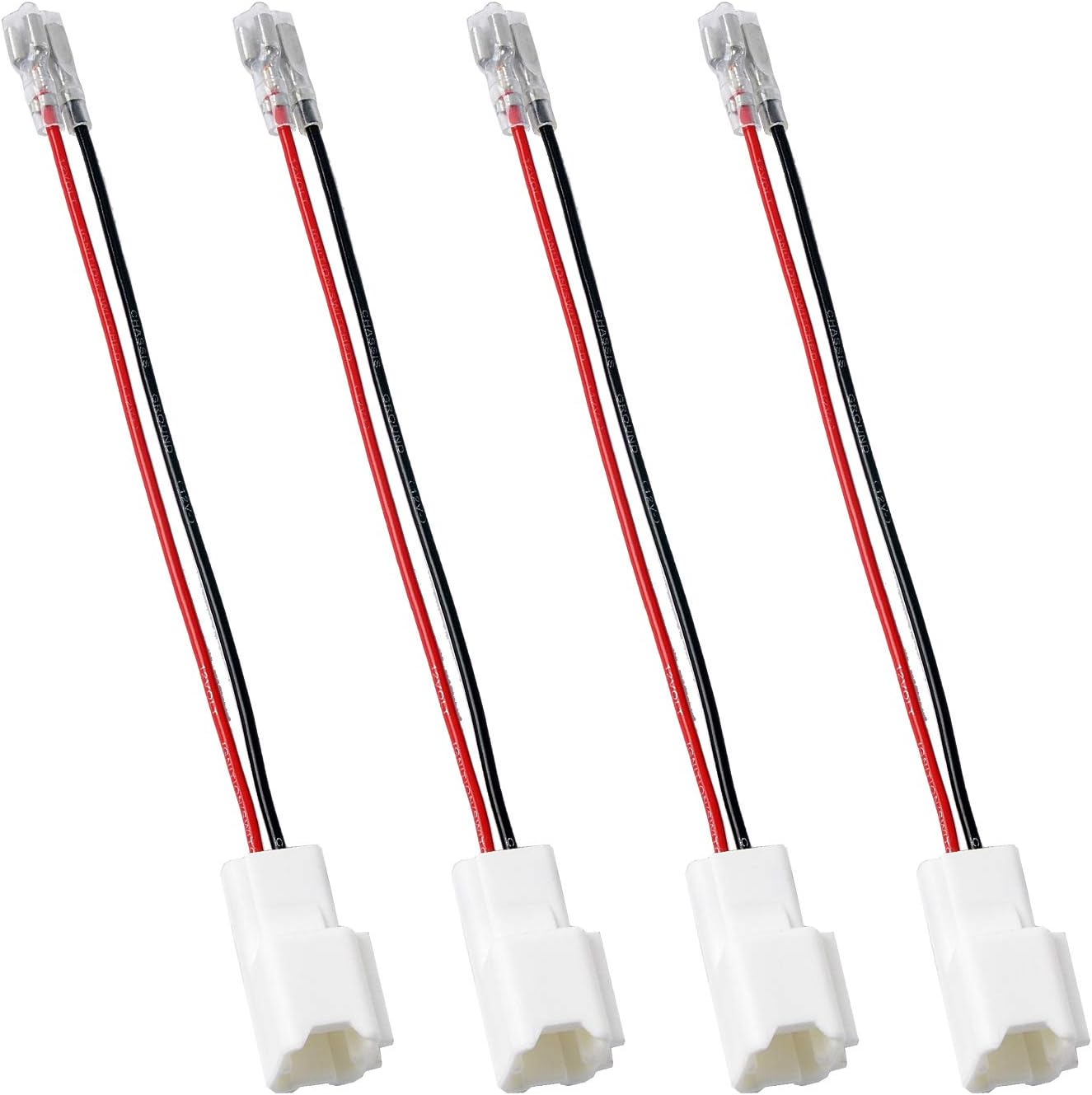 HSTECH PC2-28 2 Pairs (4 Pack) Car Speaker Wiring Harness Compatible with Nissan 2004-2019, Infiniti 2006-2018 Model : Electronics