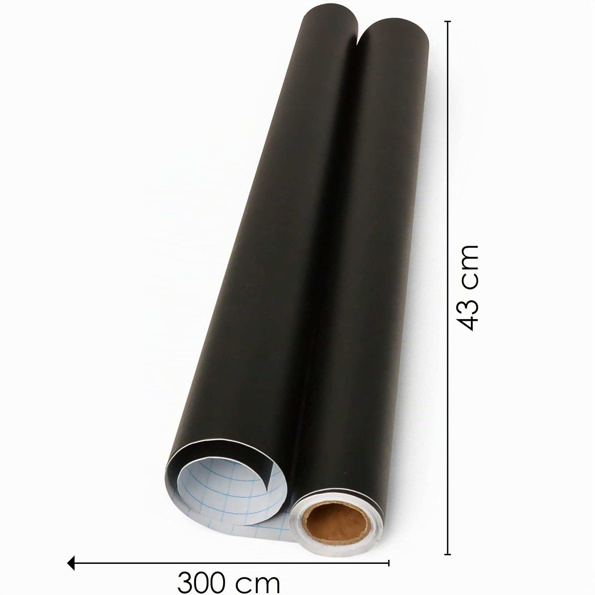 OfficeTree Vinilo Pizarra Adhesivo 43 x 300 cm - Pizarra Negra Adhesiva