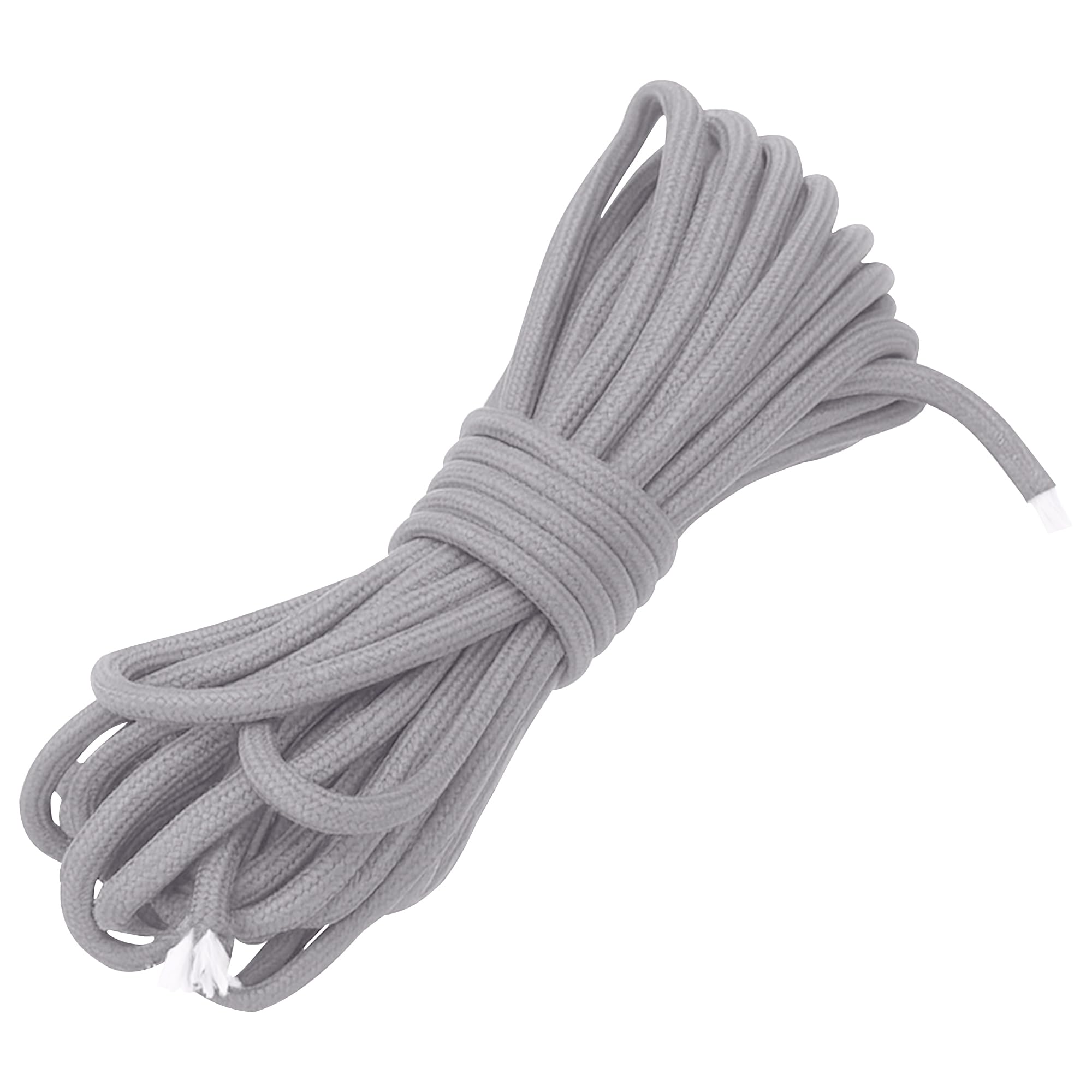 WedDecor Bungee Cord 4mm Bungee Rope Heavy Duty Elastic Bungee Cords, Shock Cord, Bungee Strap, Elastic Cord for Securing Luggage, Tent Pole, Camps, Motorcycle, DIY Craft Projects, Grey, 25 Metres