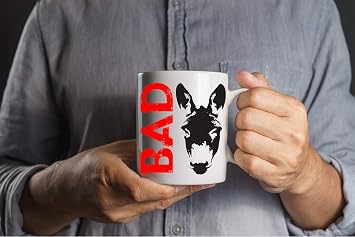 Bad Ass - 11oz White Ceramic Coffee Mug - Funny Sarcastic Mugs - Badass Donkey Office Tea Mug - Cute Gag Gifts for Family, Friends, Bosses, Ceo and Employees - By CBT Mugs