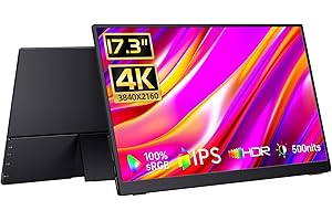 Portable 4K External Monitor: Elevate Your Computing Experience (17.3 Inch)