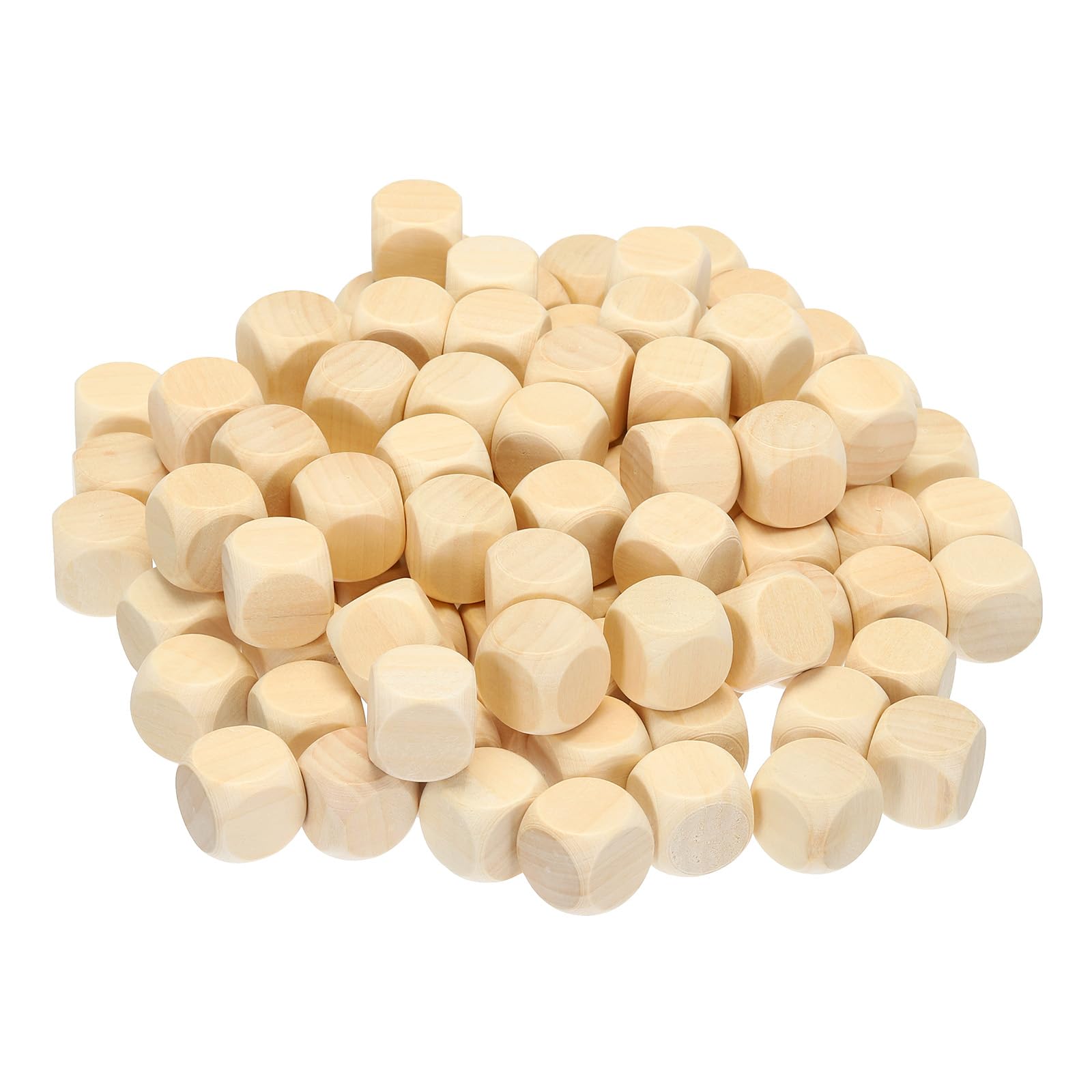 PATIKIL 20mm Blank Wooden Dice