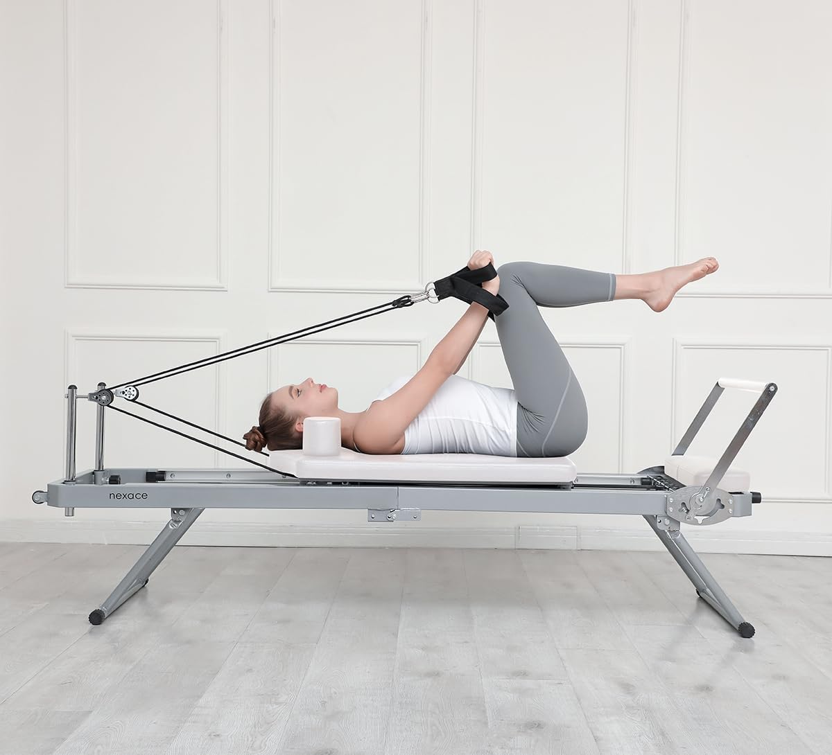 nexace Pilates Reformer Machine ,Foldable Pilates Machine Equipment for Home