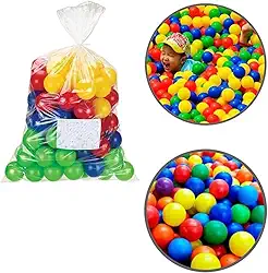 Kit 100 Bolinhas Para Piscina Infantil Multicoloridas