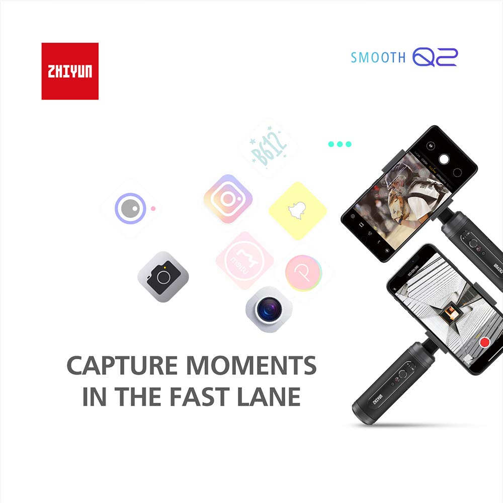 Amazon | Zhiyun Smooth Q2 3軸ハンドヘルドジンバル スマートフォン用