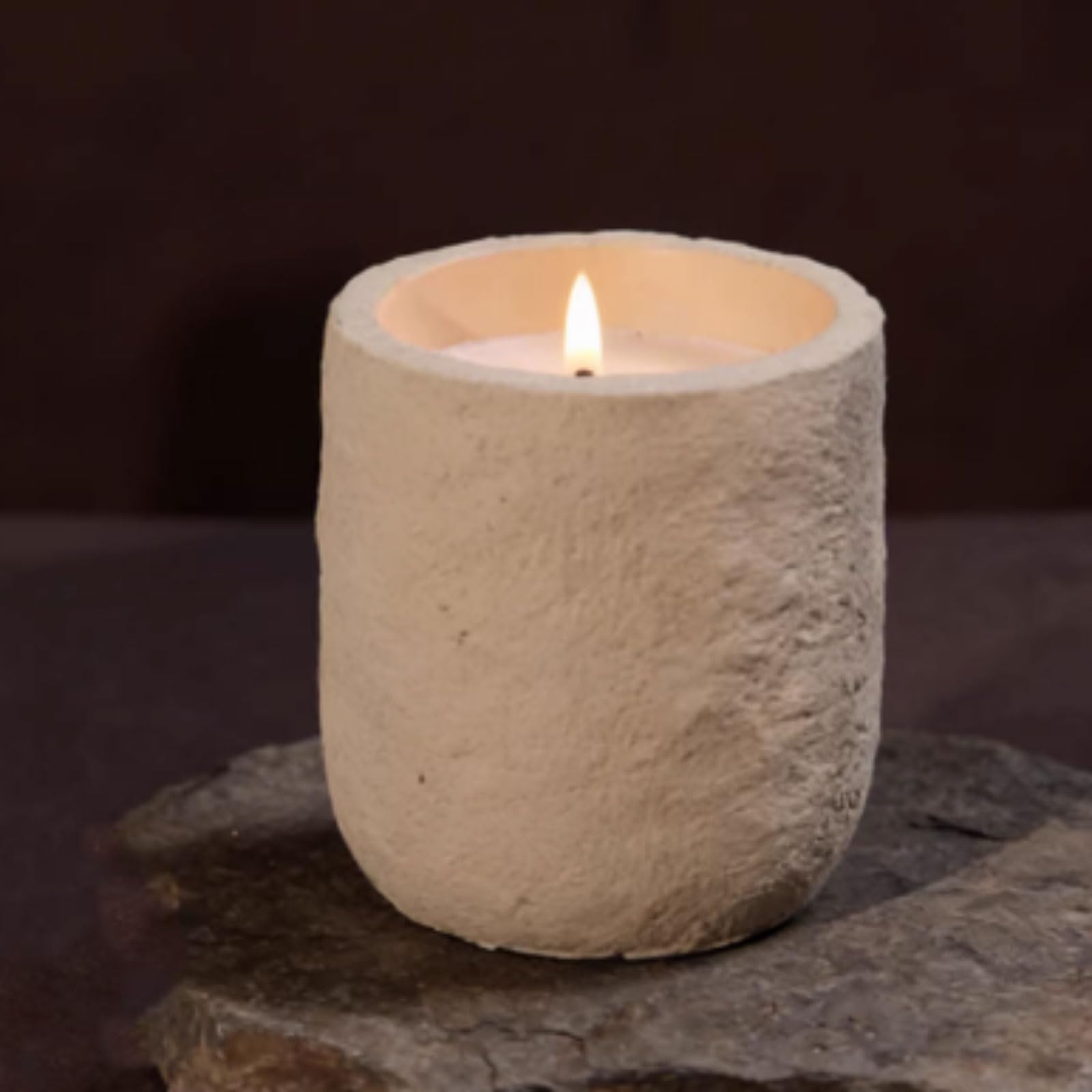 Velas de cera de soja, velas perfumadas cilíndricas, vela de aromaterapia reutilizable de larga duración for vacaciones en casa, relajación y Spa(Grey)