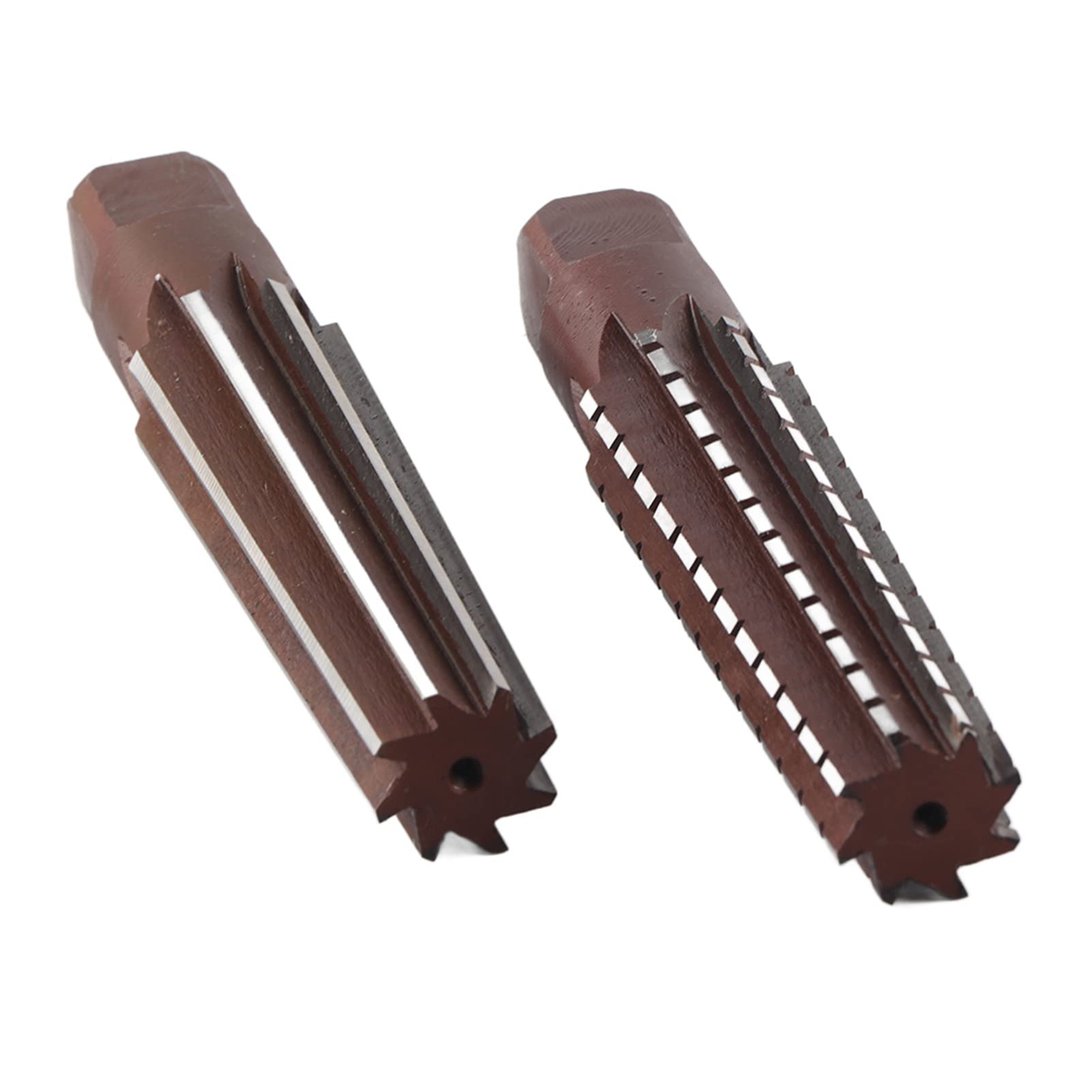 CHICIRIS Morsekegel-Reibahlen-Set, Hartstahl, 2-teilig, Handreibahle für Präzises Schneidwerkzeug, Bastler, Handwerker, MT1#, MT2# (MT4# Grobes Scharnier + Feines Scharnier)