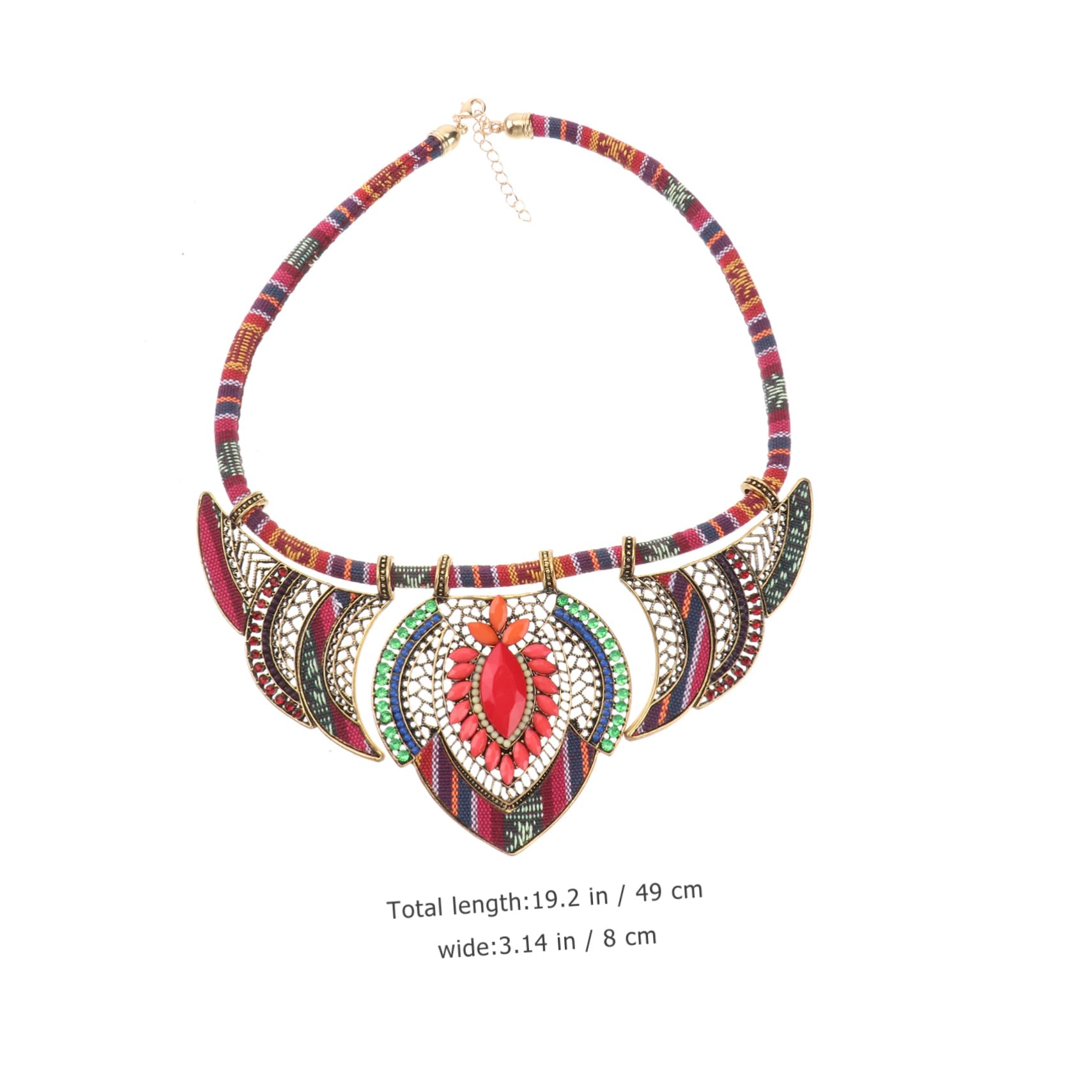 Collar Babero Joyería De Mujer Collar De Gargantillas es Hechos A Mano J es De Estilo Étnico De Cuentas Multicolor Atractivo Aleación Accesorios
