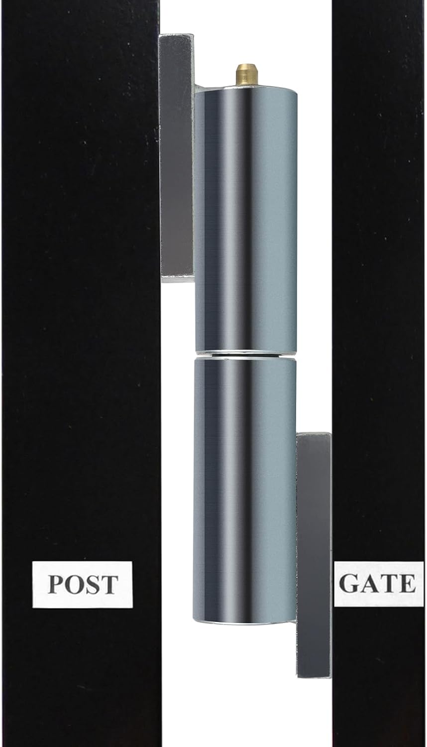 Skelang 7" Gate Hinges, Heavy Duty Barrel Gate Hardware, Weld-on Mount for Swing Gate, Trailer Lift Gate, Tube Gate, Total Load Capacity 4400 Lbs, 2 Sets