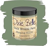 Vista 129 de Dixie Belle Paint Company - Pintura con acabado de tiza para muebles, color blanco lino (Drop Cloth), 8 fl oz, pintura mineral color blanco lino mate
