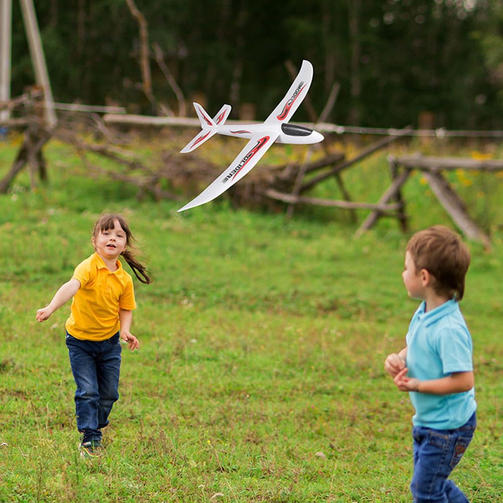 SHINEOFI Avion Jouet, Lot de 2 Grands Planeurs en Mousse à Lancer pour Enfants, Parfaits pour Jouer Dehors Ou comme Cadeau d'anniversaire.