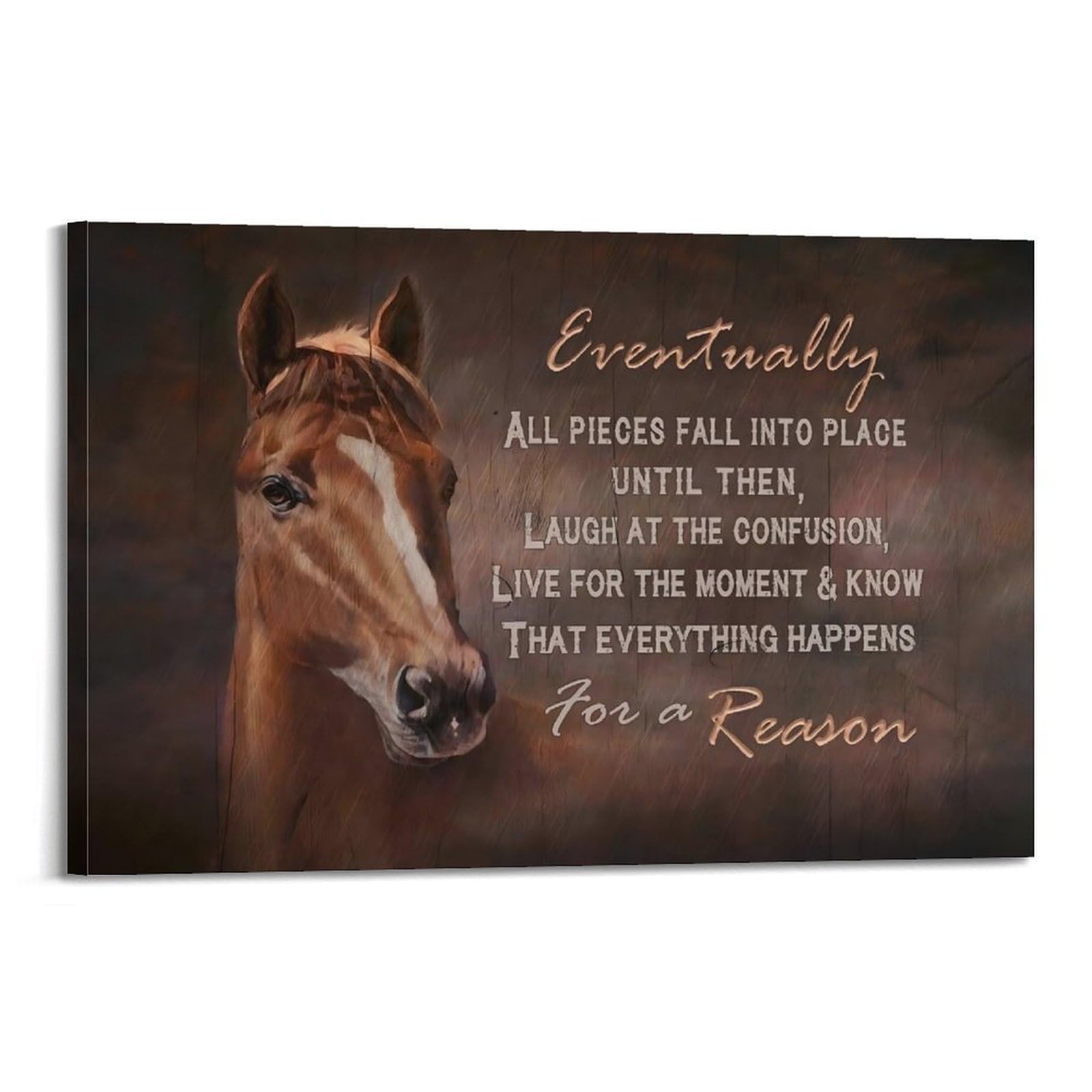 xiaoxiaoshen Everything Happens Motivational Canvas Poster Wall Art Prints Room Aesthetic Murals Bedroom And Living Decorations 20x30inch(50x75cm)