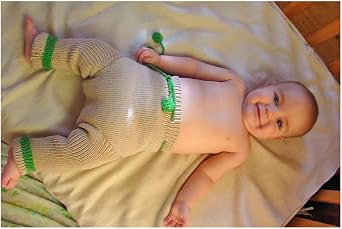 BABY WOOL LONGIES I LOVE MOM 100% merino wool knitted baby soaker diaper cover pants