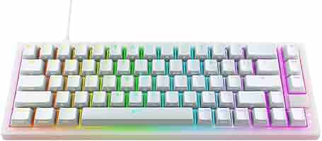Xtrfy k5 retro シルバー軸、コイルケーブルモデル(組み立て済み) Xtrfy DIY組立キット③ Xtrfy K5 ベアボーンブラック・RED